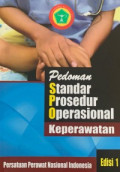 PEDOMAN STANDAR PROSEDUR OPERASIONAL KEPERAWATAN